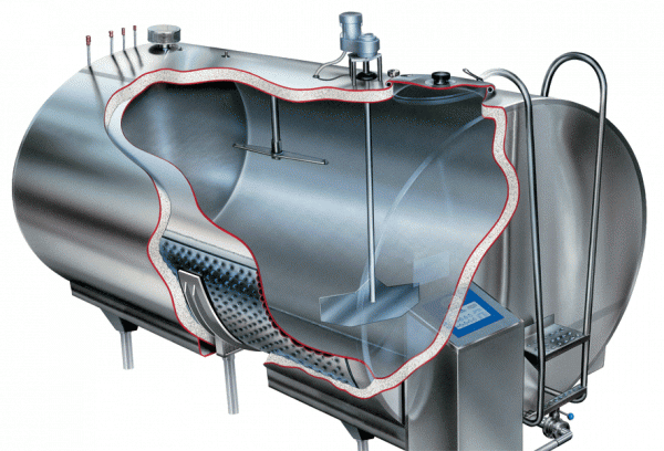 Охладитель молока зактытого типа ОМЗТ с автоматической мойкой - на 10000 л